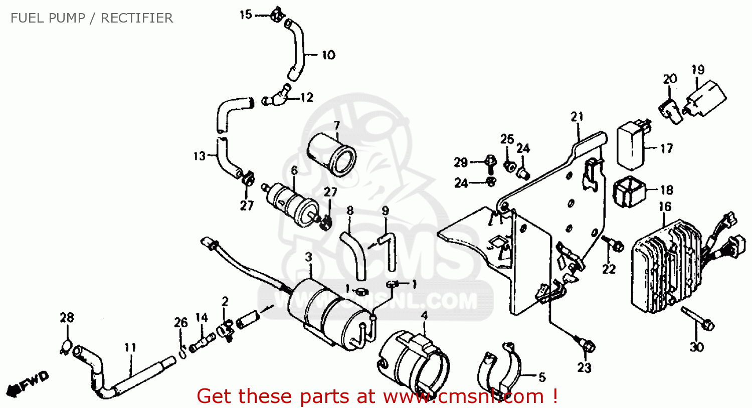 Honda vf 1000 fuel pump #7