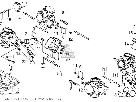 1984 Honda magna carburetor parts #3