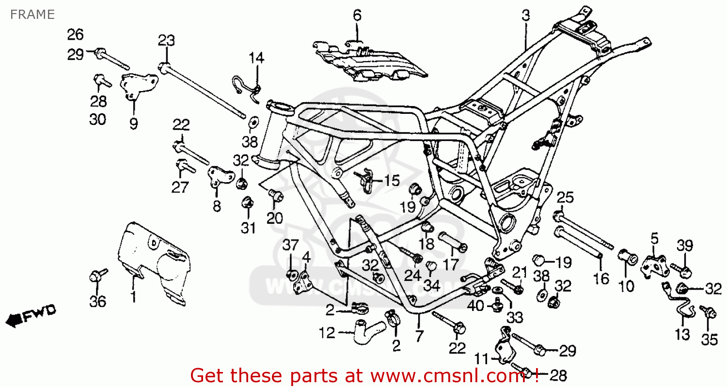 Carburator diagram of 1984 honda v65 sabre #7