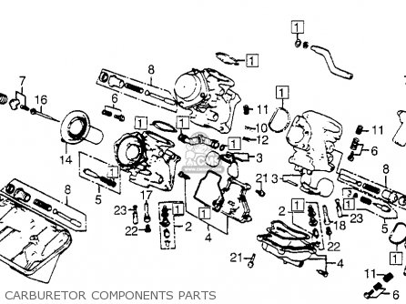 1984 Honda magna carburetor parts
