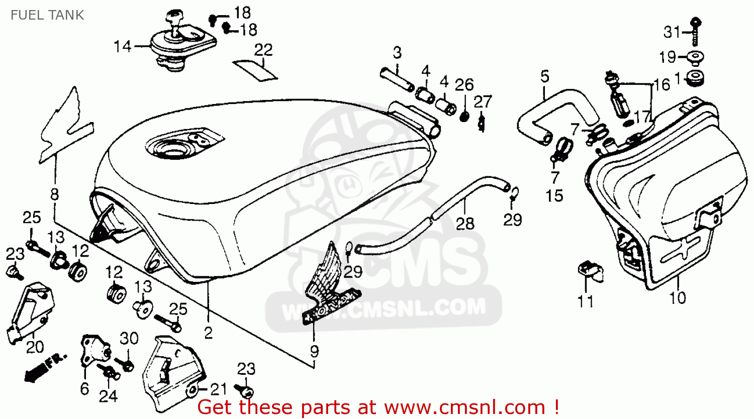 Honda magna v30vf500c fuel schematic #5