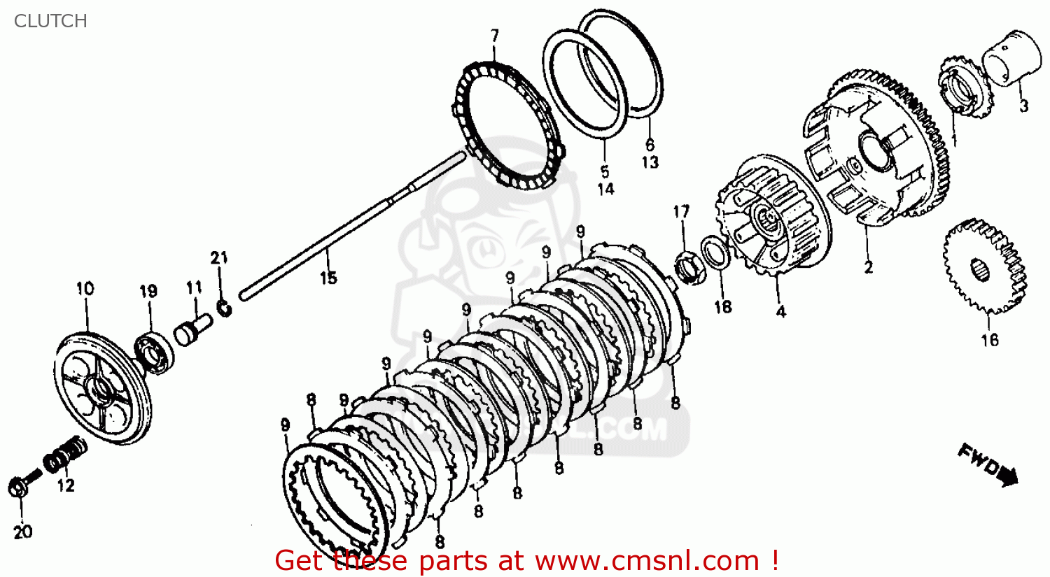 Honda vf 500 spare parts #7