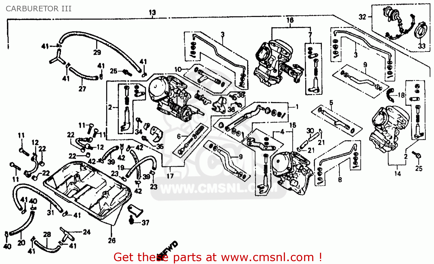 1986 Honda interceptor 500 parts #5