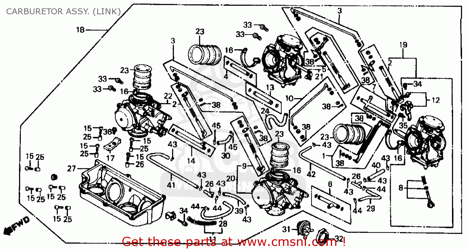 1984 Honda magna carburetor parts #7