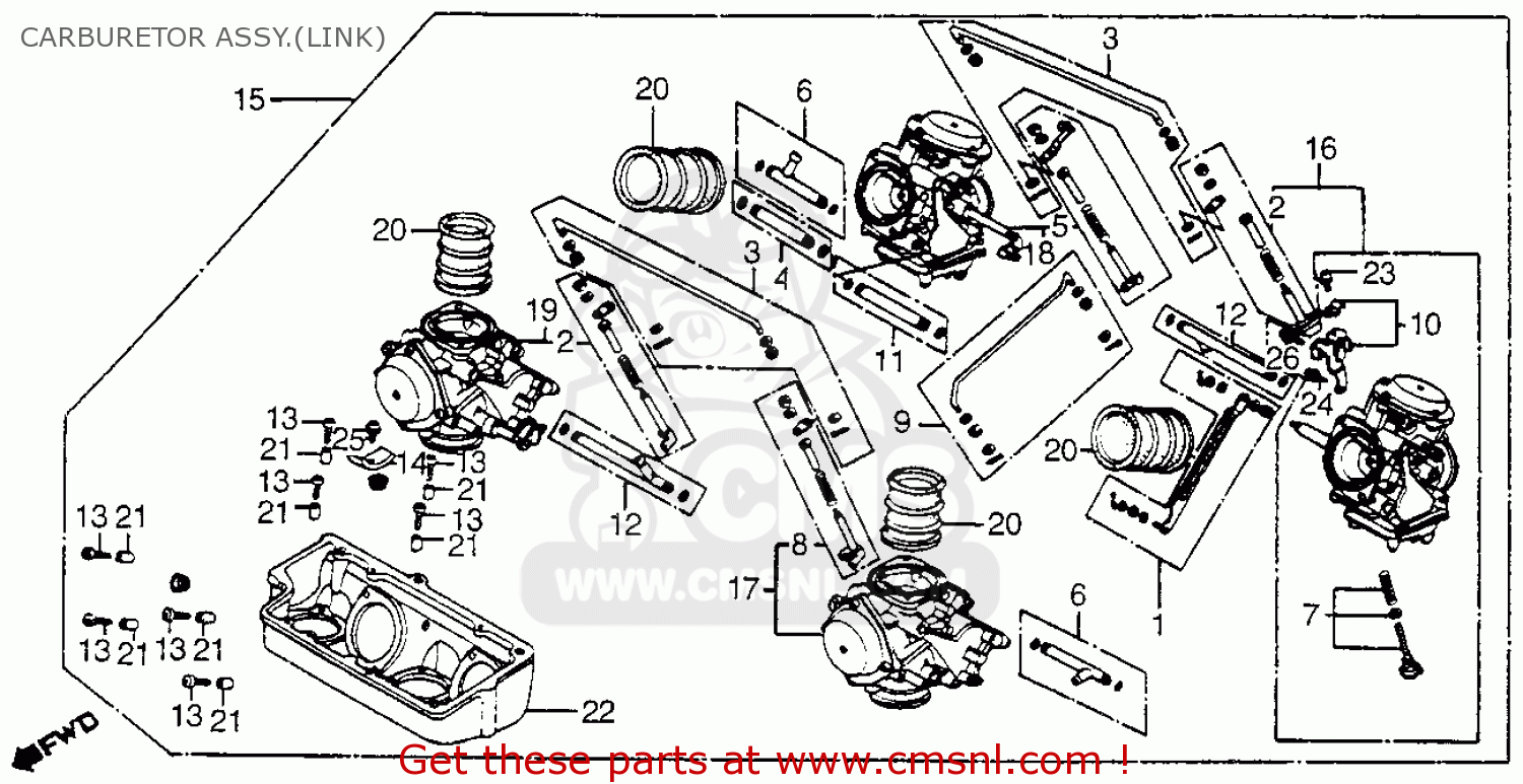 1983 Honda v45 magna parts list #4