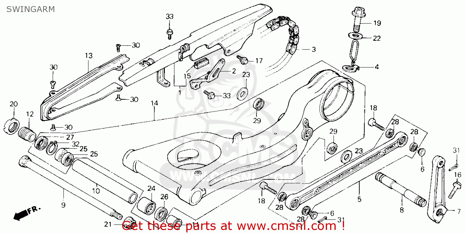 Honda vfr 750 swingarm #3