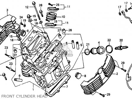 1989 Honda vt1100c parts