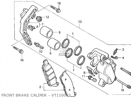 Parts 1997 honda vt1100c2 #3