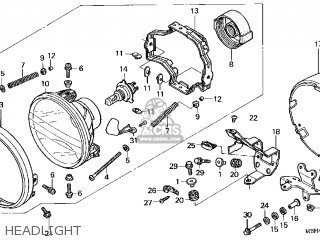 1998 Honda aero 1100 headlight bulb