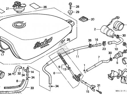 Honda vt600c gas tank #2