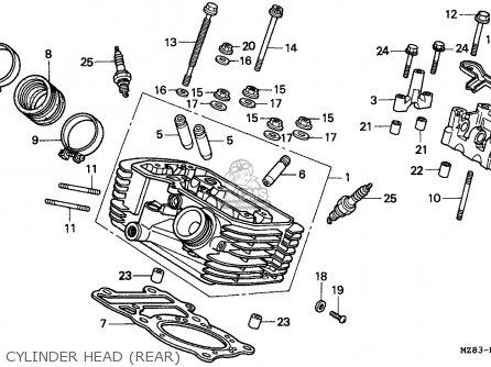 1994 Honda vt600cd parts #4