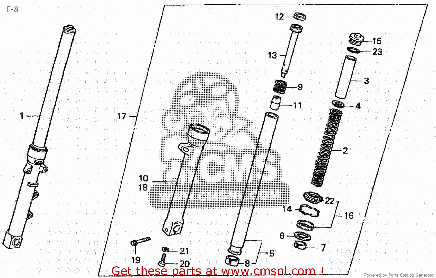 Honda VTR250 1998 W JAPAN MC33 100 F 8 Buy F 8 Spares Online