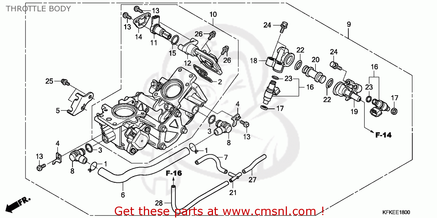 Honda Vtr European Direct Sales Ll Throttle Body Buy