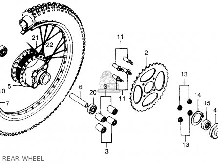 1977 Honda xl100 parts list #4