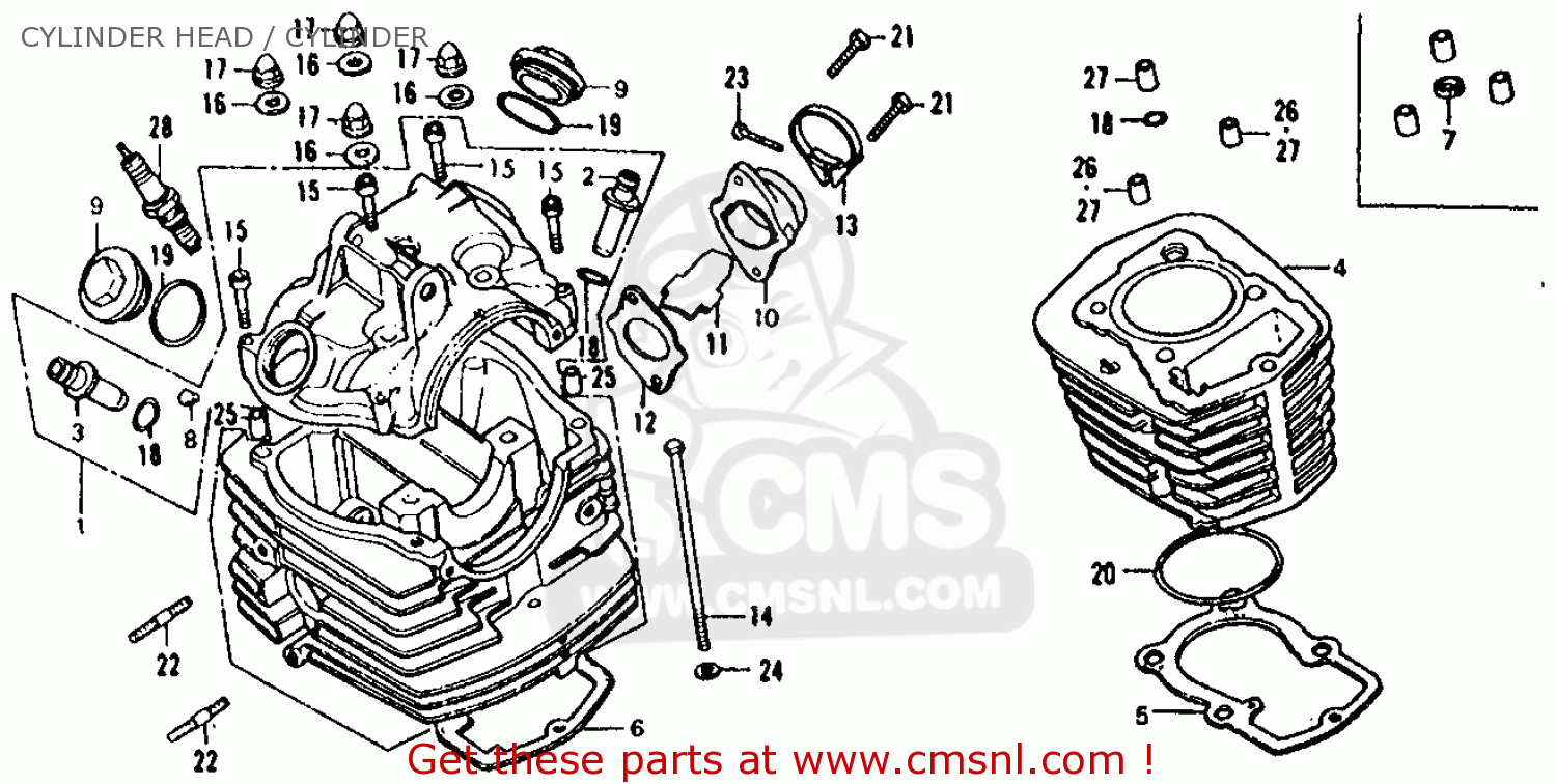 Part list honda 125 xls #5