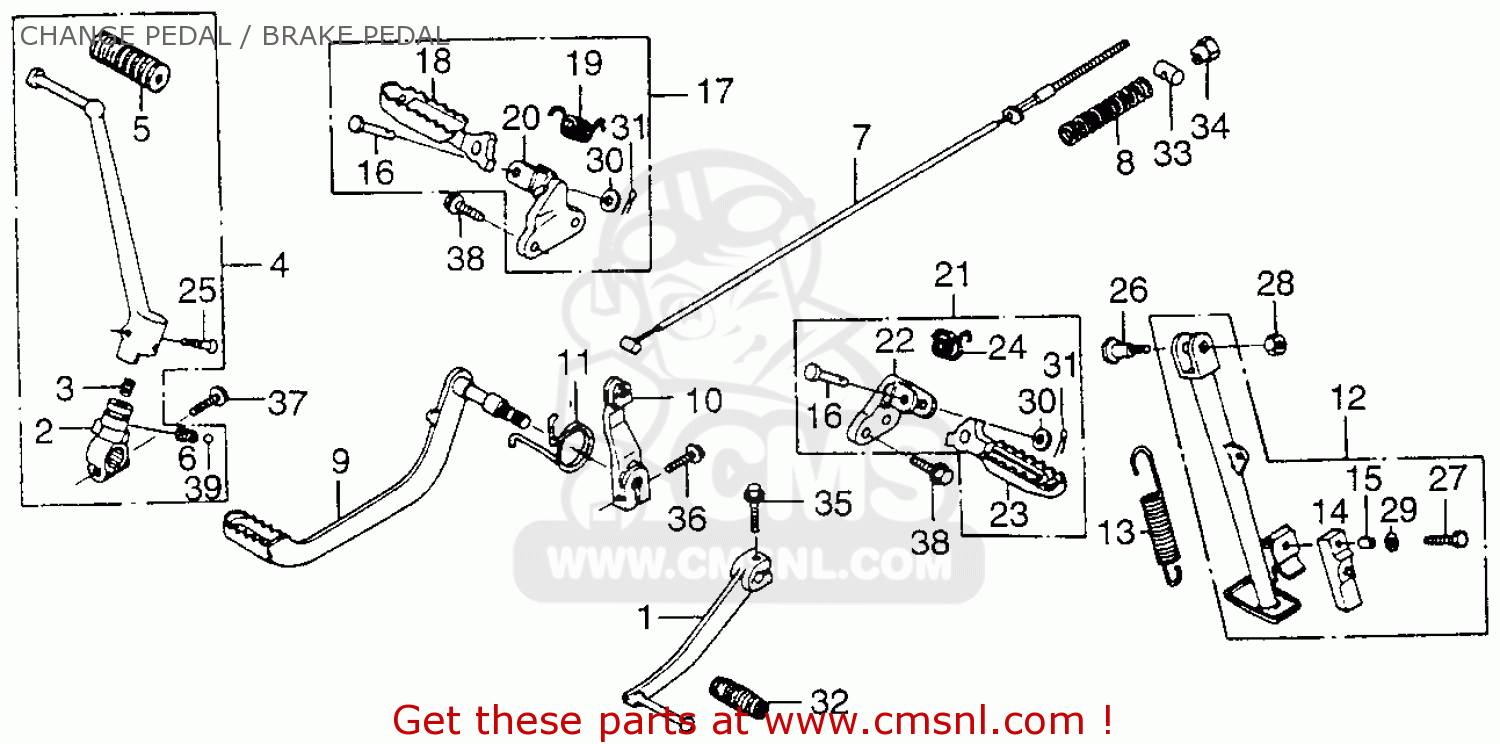 Honda xl 250 parts list #6