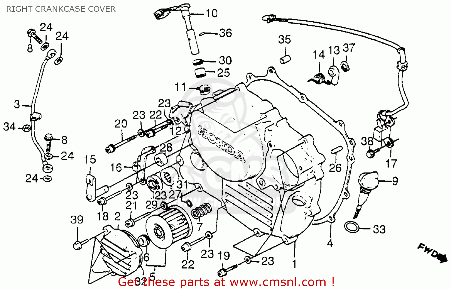 1984 Honda xl 350 r parts #7