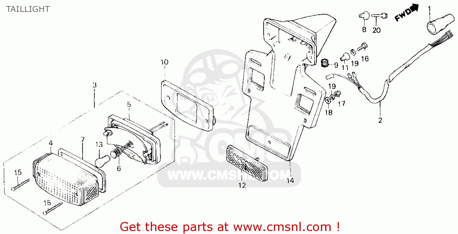 Honda xl 600 parts list #4