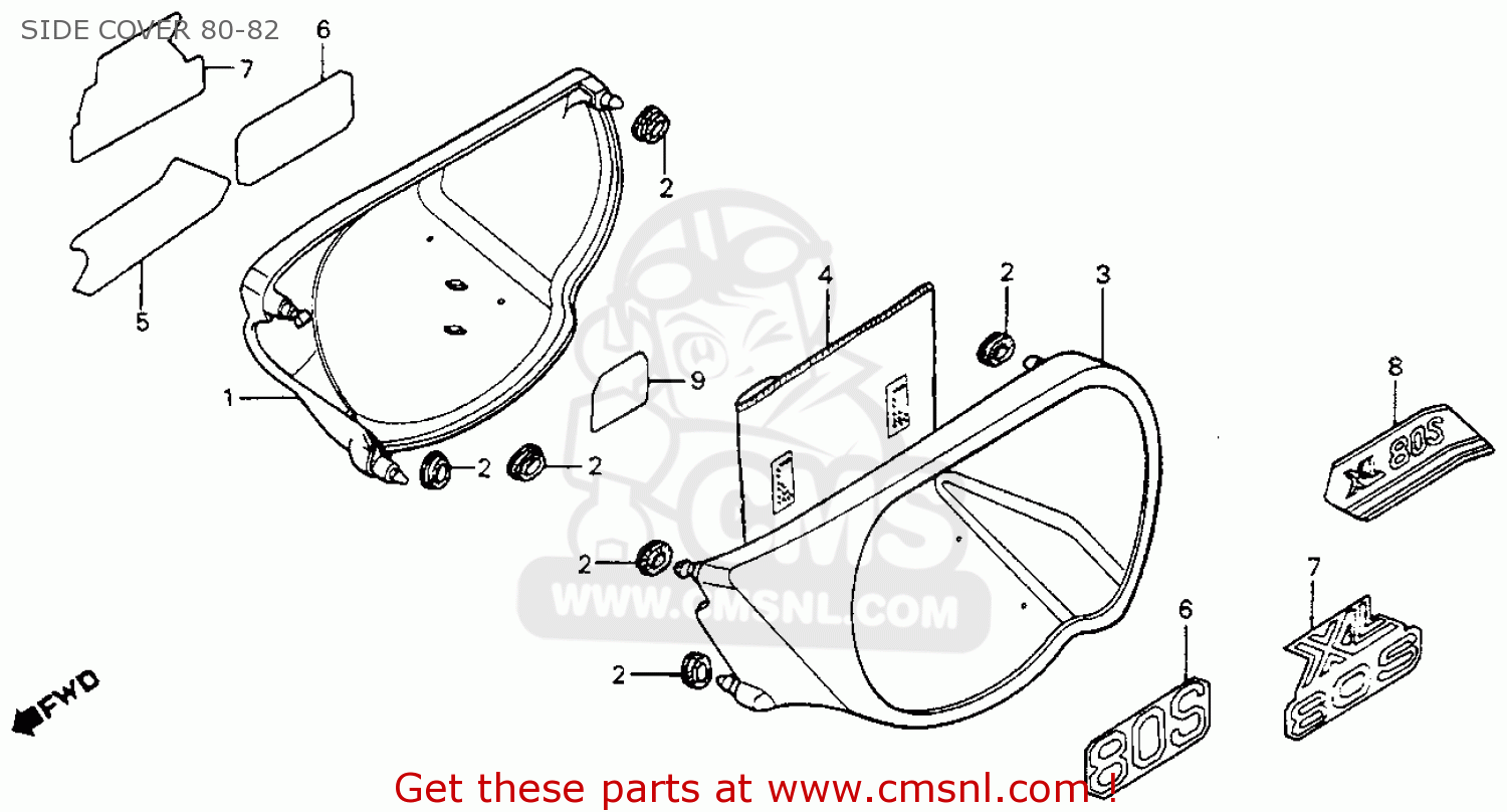 1982 Honda xl80s replacement parts #2