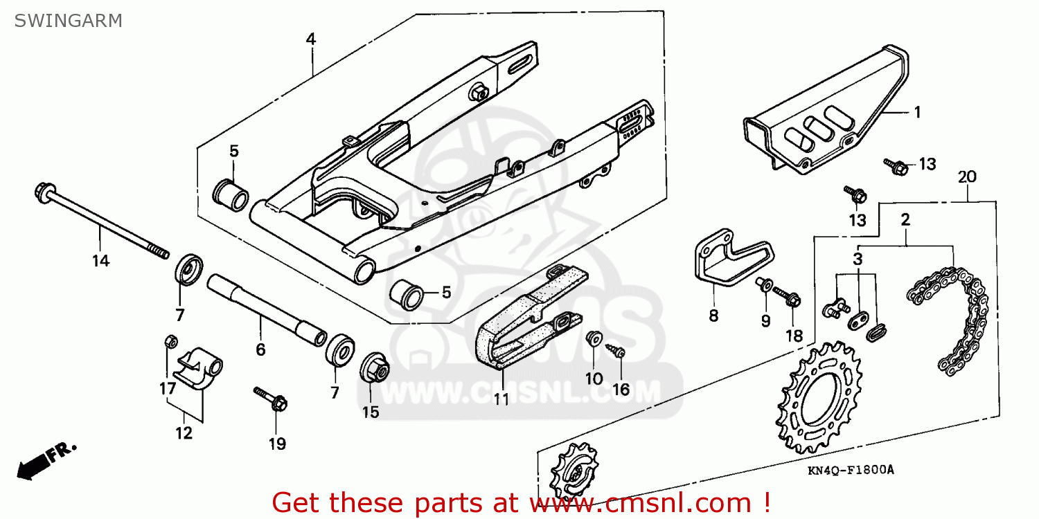 Honda Xr100r Parts Diagram