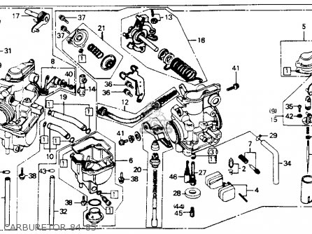 Honda xr200 carburetor diagram #2