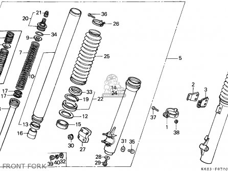 Honda XR200R 1990 L GENERAL EXPORT KPH Parts Lists And Schematics