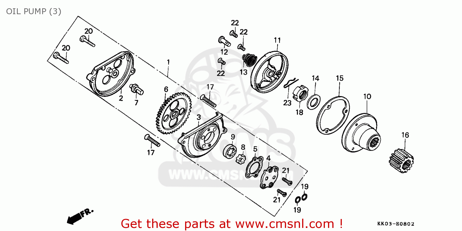 Honda Xr R L General Export Kph Oil Pump Buy Oil Pump