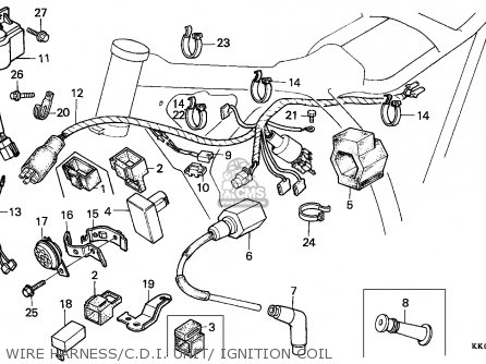 Honda Xr200r 1991 (m) Canada parts list partsmanual partsfiche