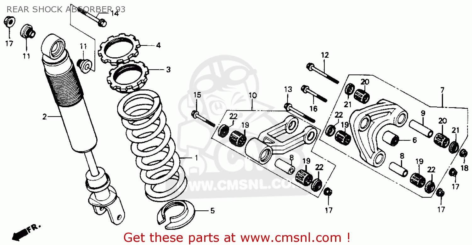 1993 Honda xr200 parts #7