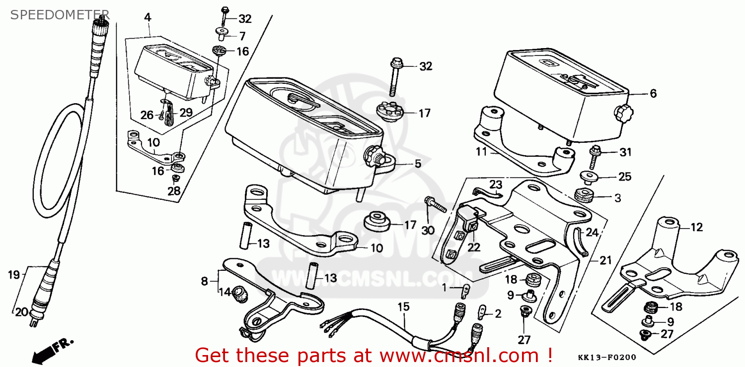 Honda xr250 parts diagram #3