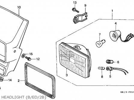 Honda xr250r headlight #5