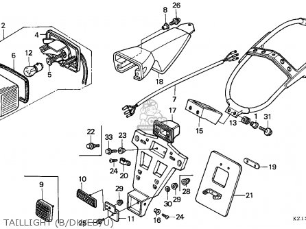 Honda XR250R 1994 R GENERAL EXPORT KPH Parts Lists And Schematics