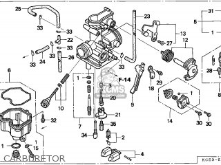Honda xr 250 carburetor diagram #7