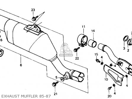 1986 Honda xr600r exhaust #2