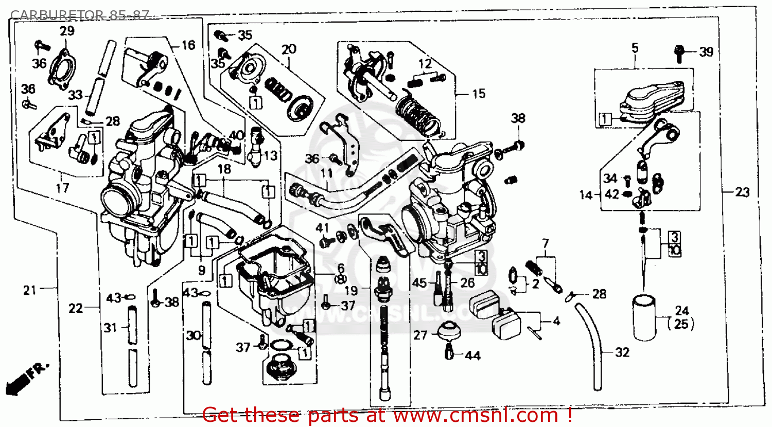 Honda xr80 carburetor diagram #6