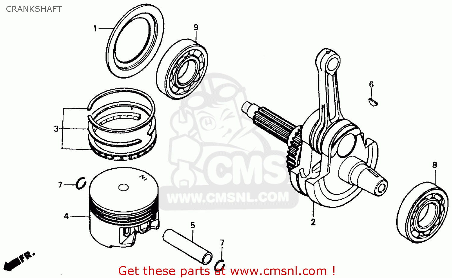 1987 Honda xr600 parts #3