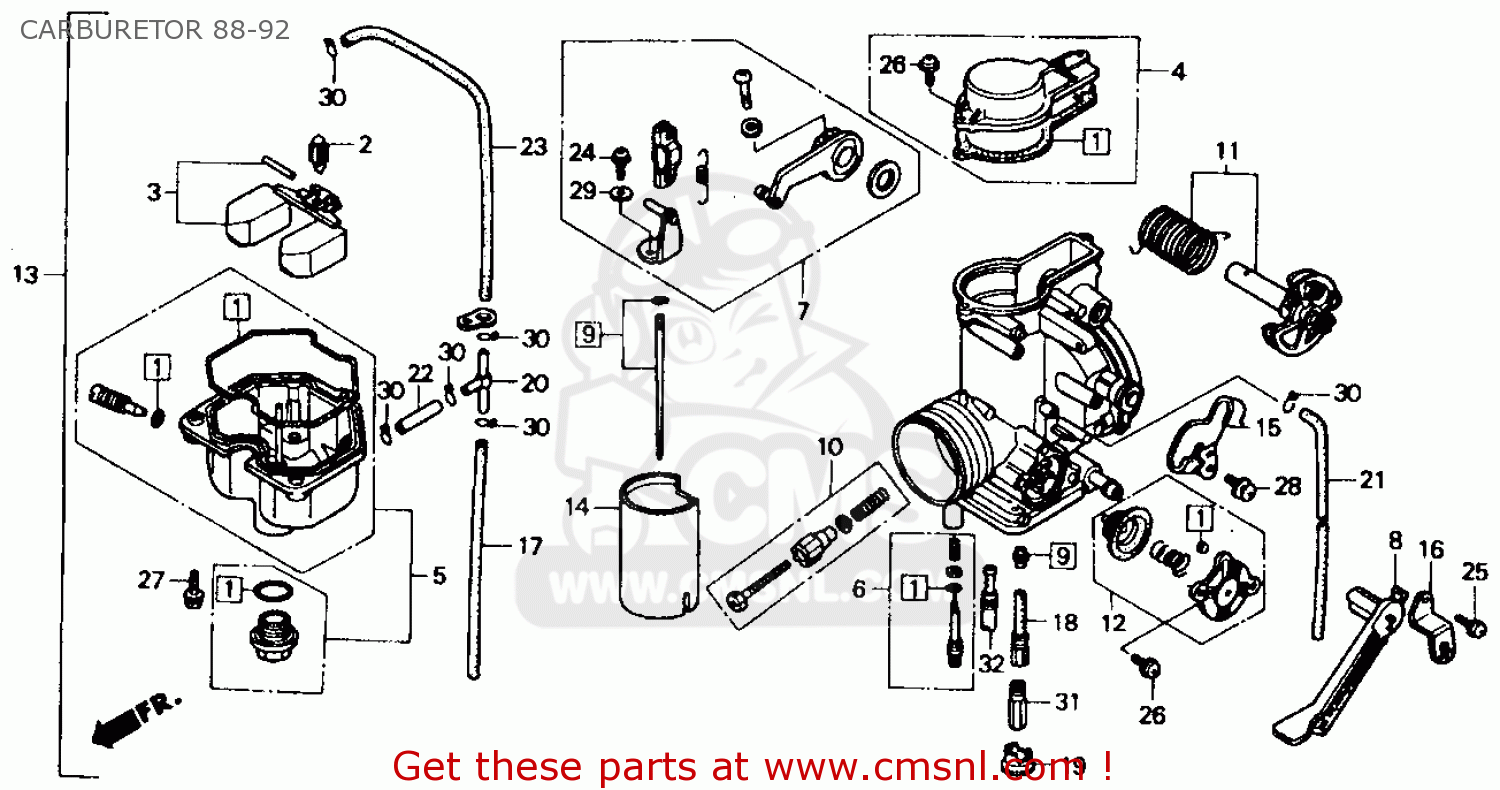 Honda xr 600 carb rebuild kit #4