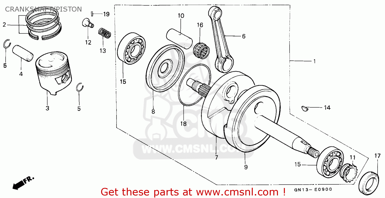 1985 Honda xr80r parts #4