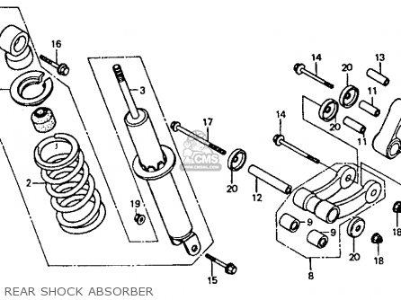 Honda xr80 shock absorber #4