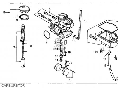 Honda xr80r carburetor diagram #4