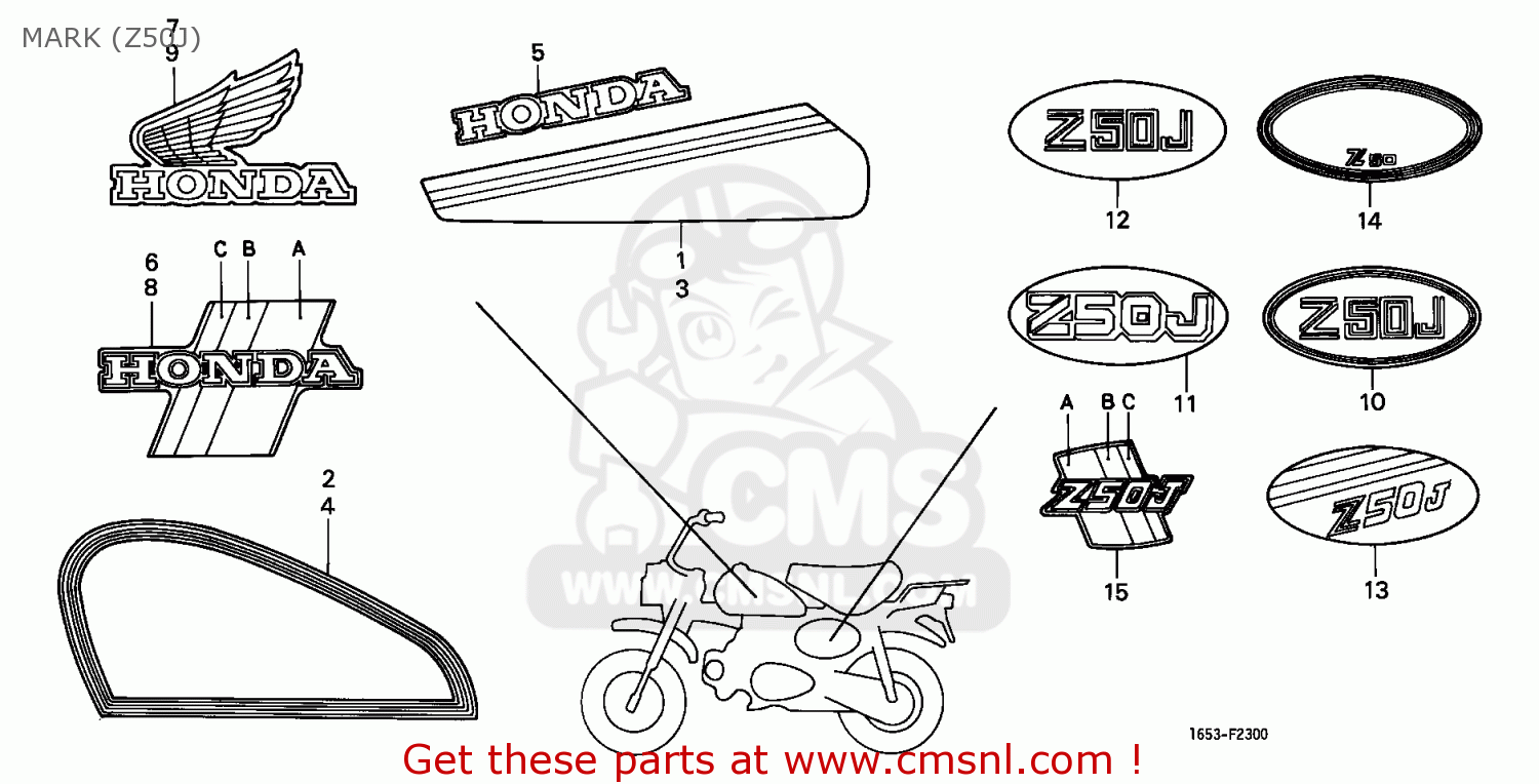 Honda z 50 j parts #7