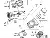 Kawasaki 1988 A4 VN750 North America CYLINDER PISTONS