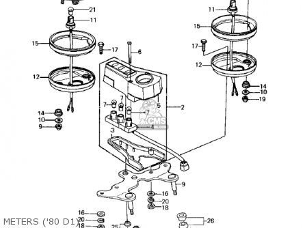 Kawasaki Kz D Kz Usa Canada Mph Kph Parts Lists And Schematics