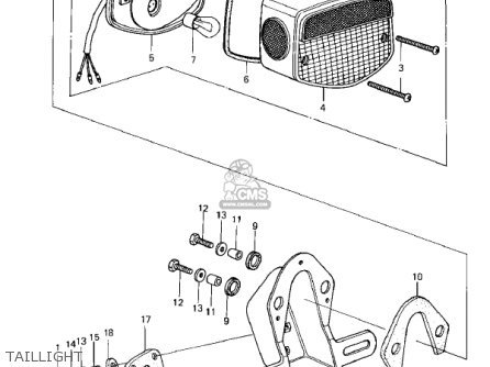 Kawasaki Kz H Usa Canada Mph Kph Parts Lists And Schematics