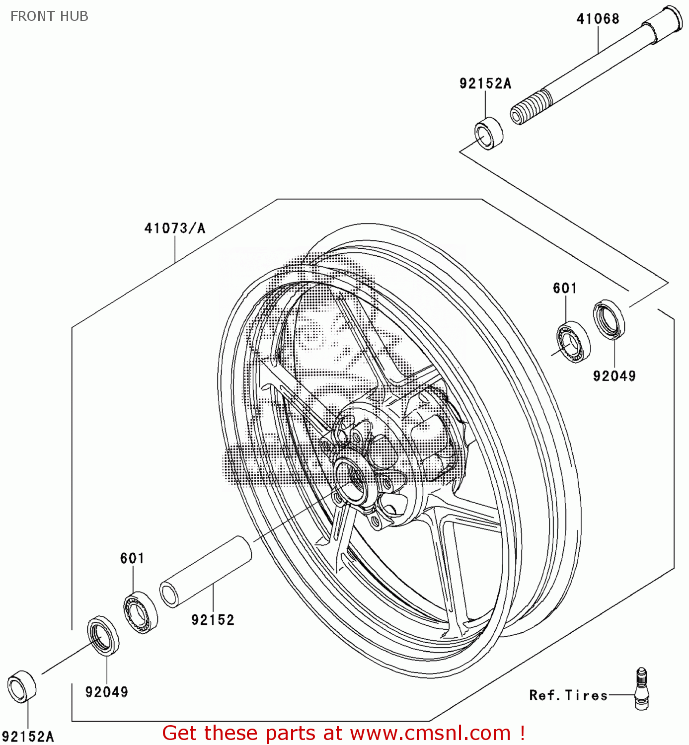 Kawasaki Zr Lcf Z Europe Middle East Africa Uk Front Hub