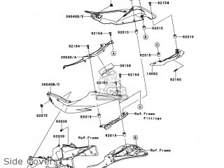 Kawasaki ZX636FEF NINJA ZX6R 2014 USA ABS Parts Lists And Schematics