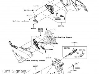 Kawasaki ZX636FEF NINJA ZX6R 2014 USA ABS Parts Lists And Schematics