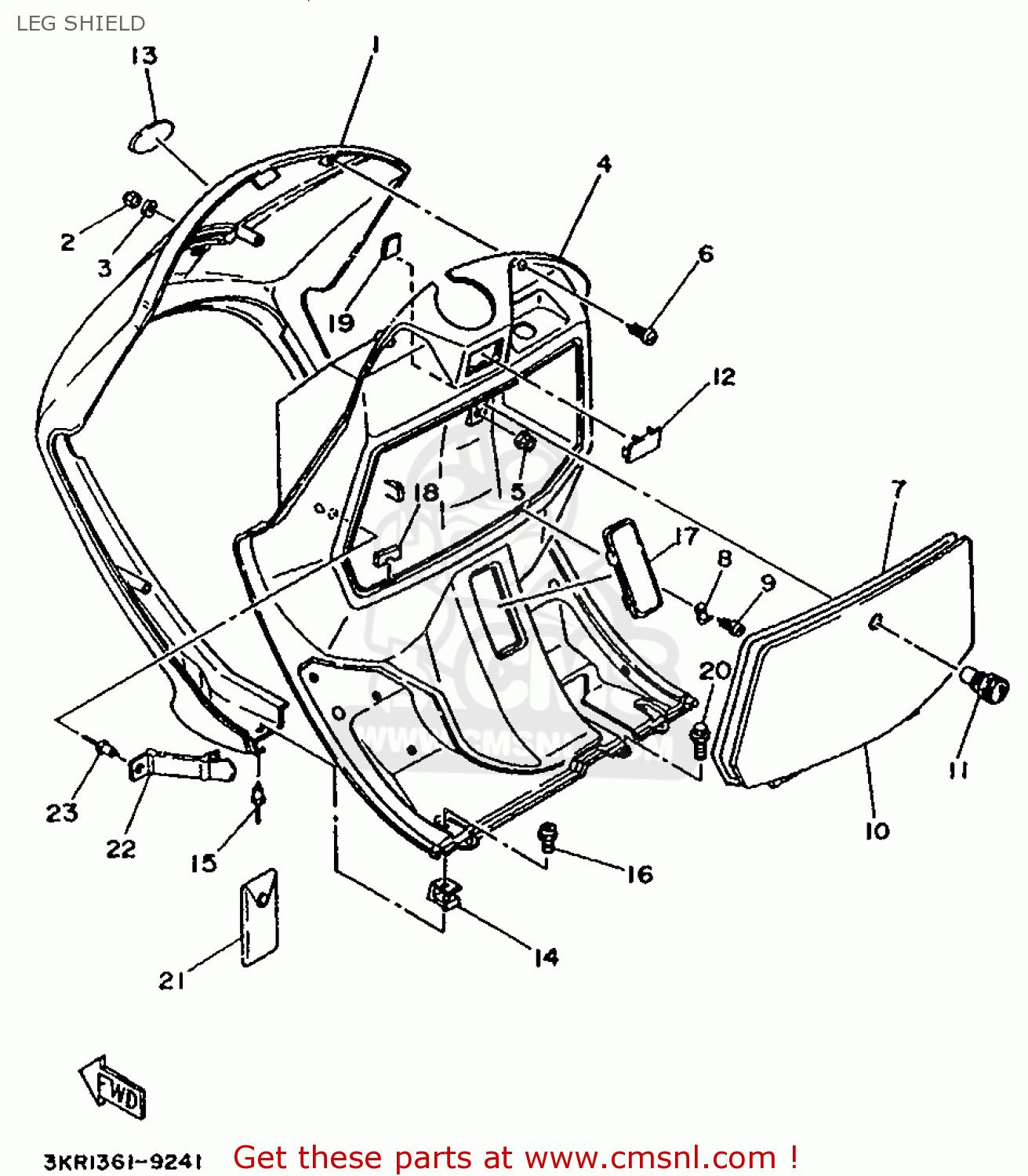 50W2831230 Leg Shield 2 Yamaha Buy The 50W 28312 30 At CMSNL