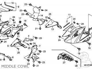 Mewd Za Cowl Set L Middle Honda Buy The Mew D Za At Cmsnl