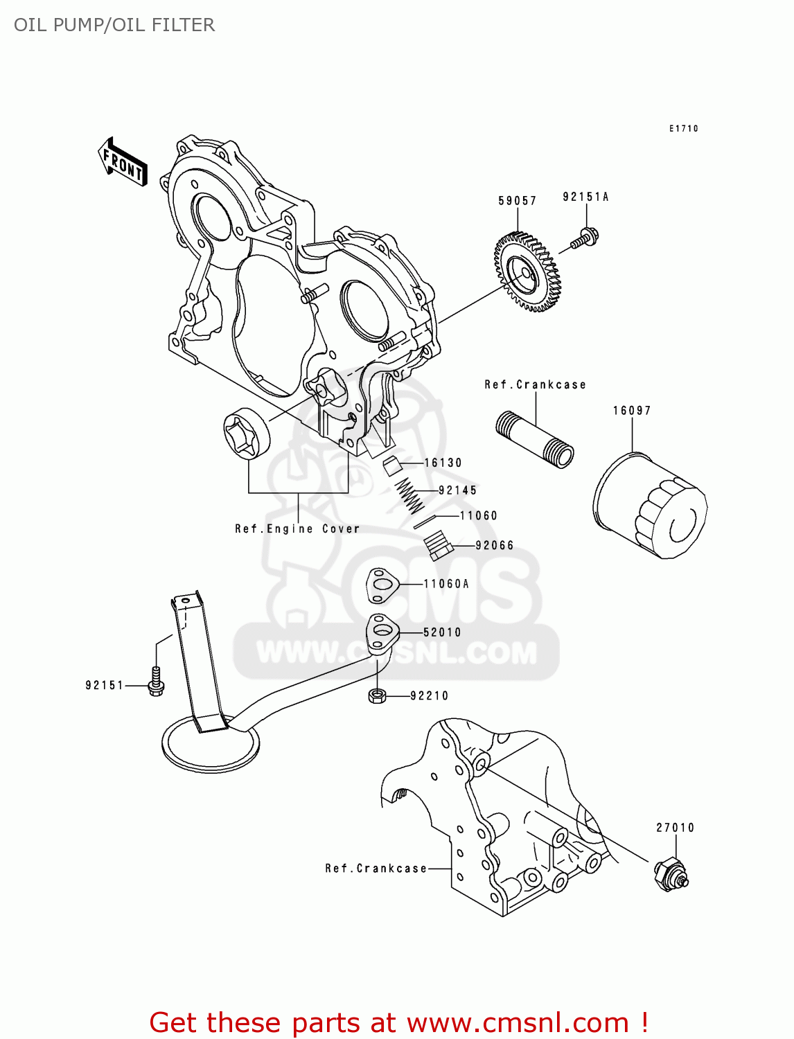 Oil Filter Assembly Kawasaki 160971069 160971069